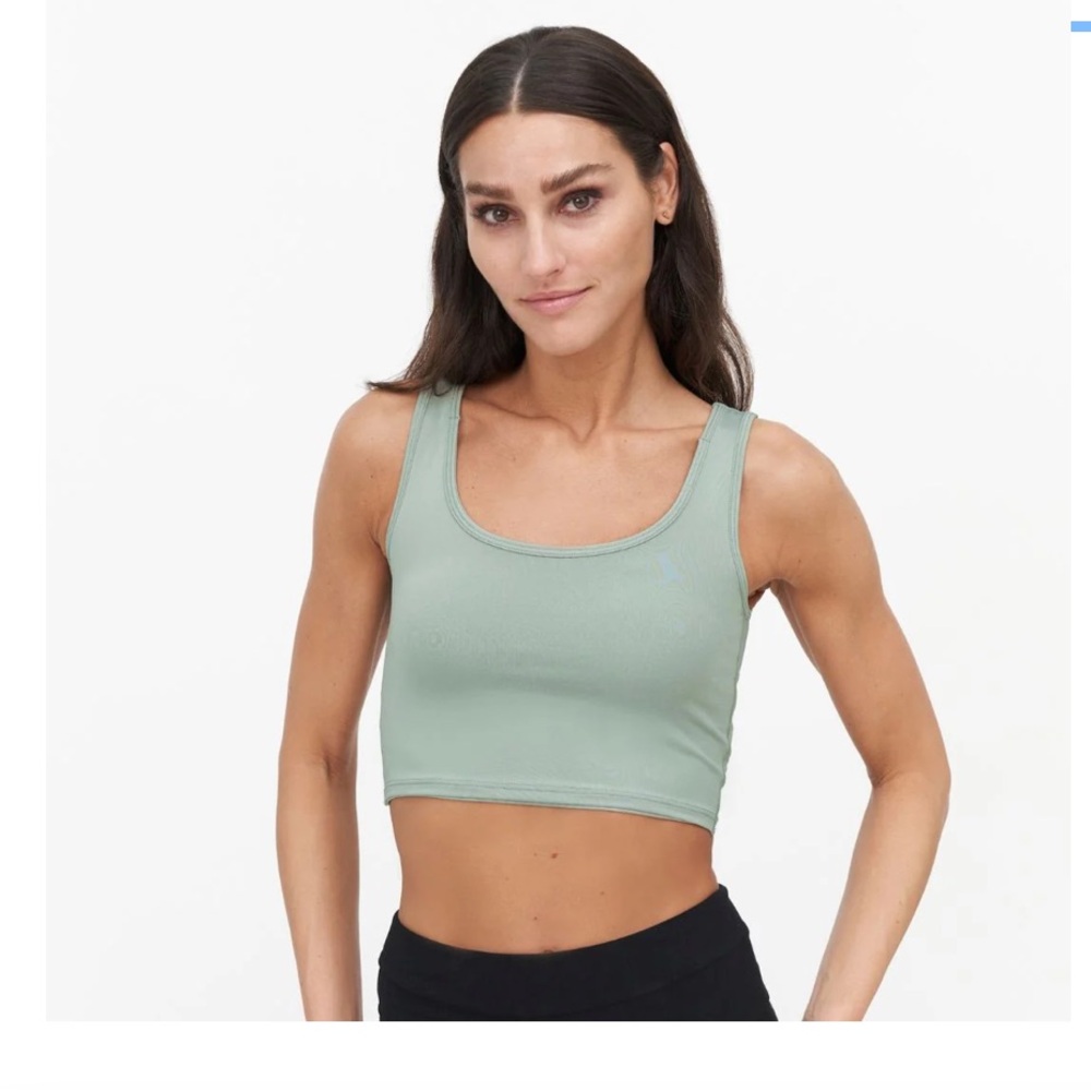 Sage Green Crop Top